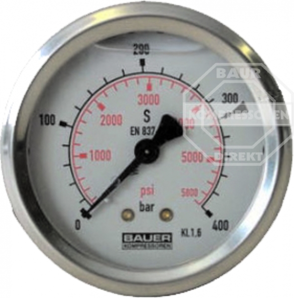 BAUER N4101 Manometer 0 bis 400 bar