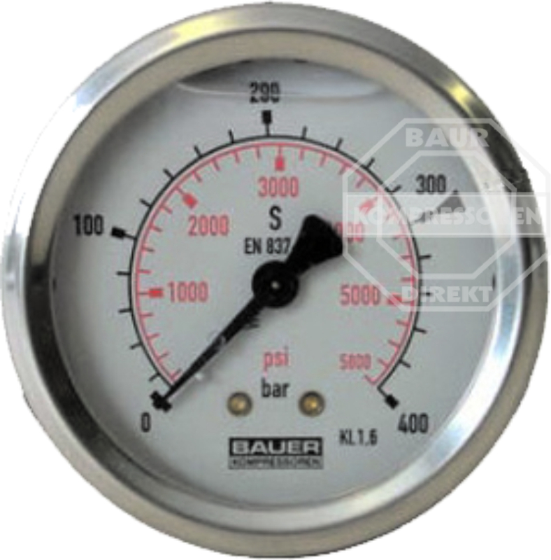 BAUER N22330 Manometer 0 bis 400 bar